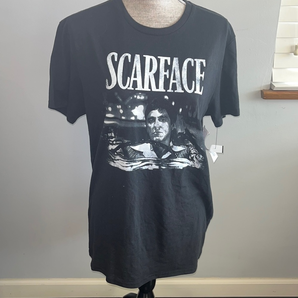 Scarface Tiger Face Short Sleeve Tee Shirt.  New w/ tag size medium